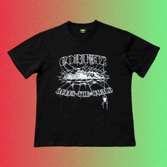 Cortiez Rules The World Graphic Black T-Shirt