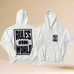 Corteiz "Rules The World" (RTW) Heavyweight Hoodie white