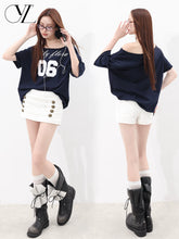 White denim skirt and pants for women in the summer of 2026, elastic and slimming new style, heavy-duty double breasted design, versatile hip hugging short skirt