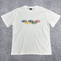 Corteiz Island Rings Logo T-Shirt – White/Multi