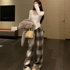 Foreign trade new style pure desire Korean ins suspender spring and autumn base shirt chest revealing top black outer long sleeved t-shirt for women