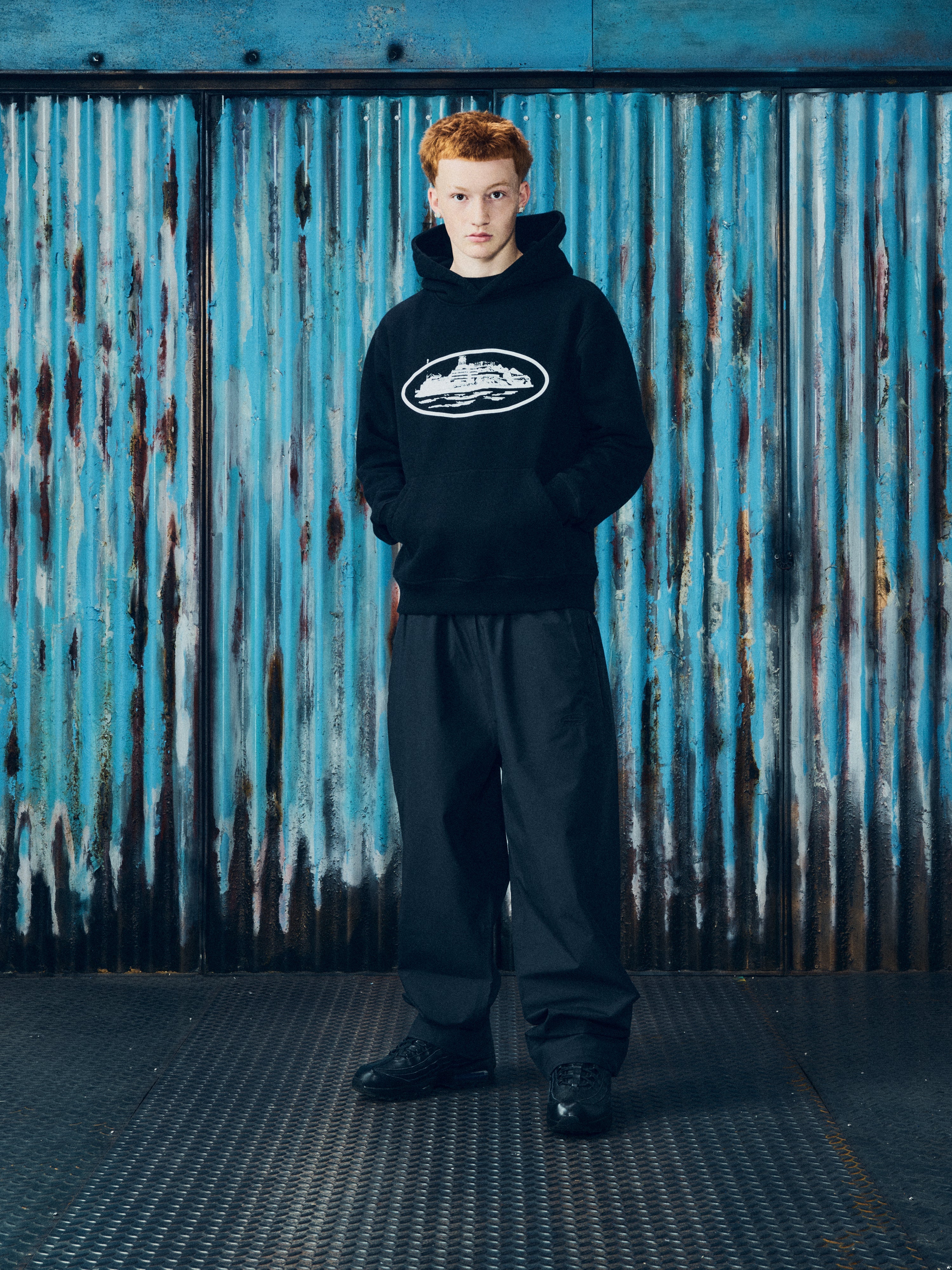 ALCATRAZ HOODIE [BLACK & WHITE]