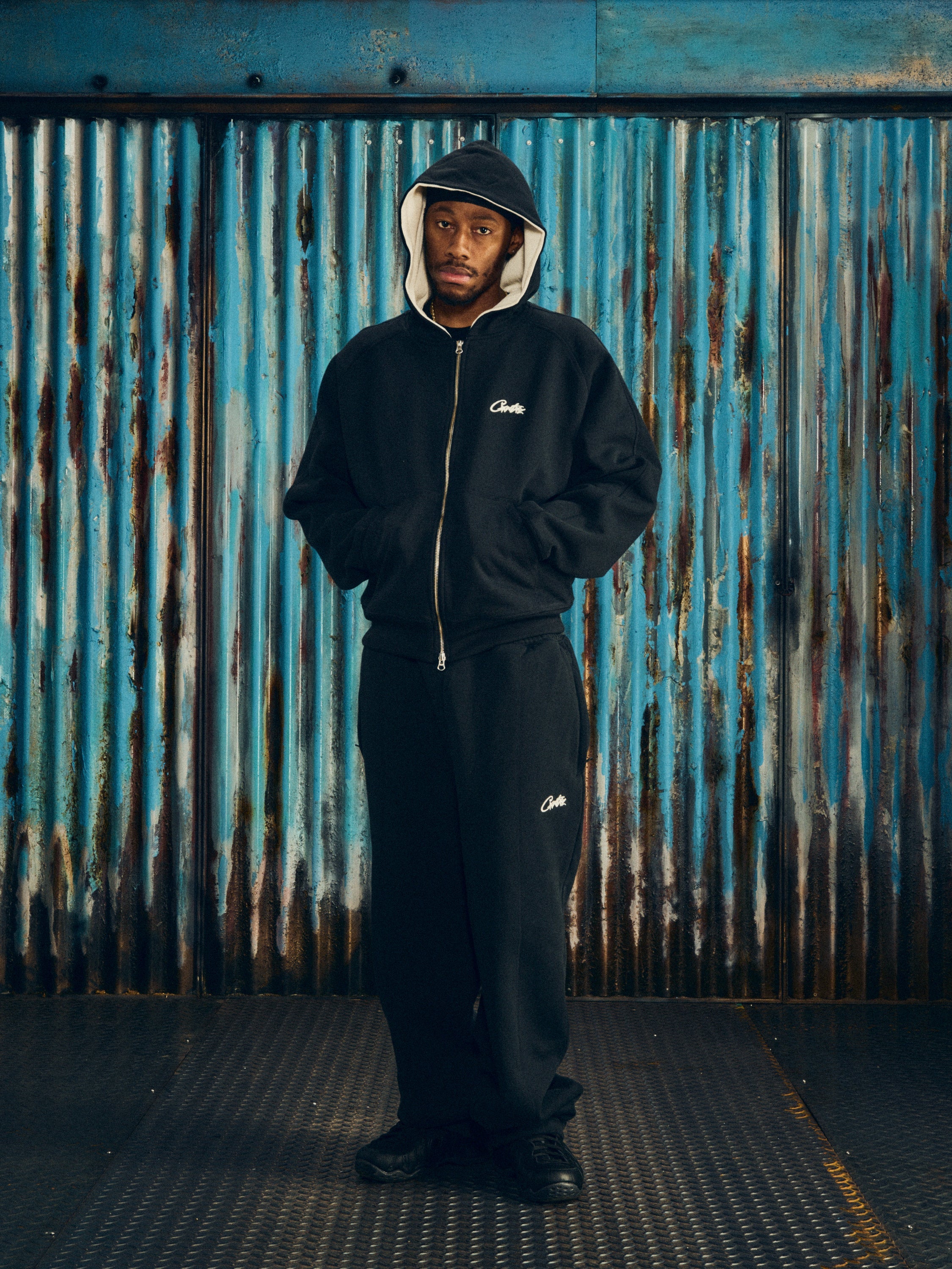 HMP THERMAL ZIP HOODIE [BLACK]