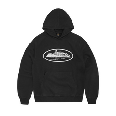 ALCATRAZ HOODIE [BLACK & WHITE]
