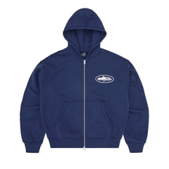 ISLAND PUFF PRINT ZIP HOODIE [NAVY]