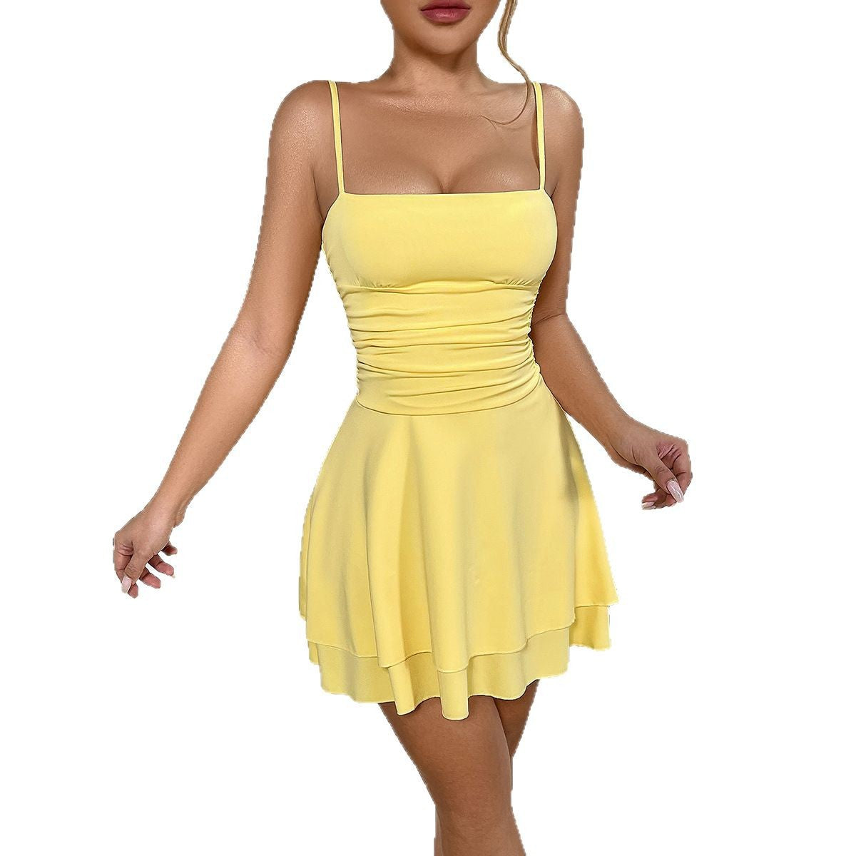 2026 New Amazon Cross border Cross border Women's Dress with European and American Sexy Strap, strapless and backless Dress