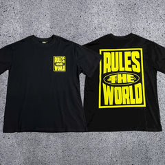 Corteiz RTW Box Logo T-Shirt – Black/Yellow