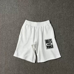 Corteiz "Rules The World" (RTW) Heavyweight Shorts - White