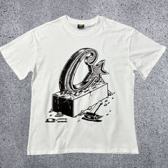 CRTZ "Rules The World" Heavyweight Graphic Tee | White Streetwear T-Shirt