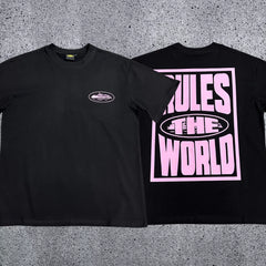 Corteiz RTW Box Logo T-Shirt – Black/Pink
