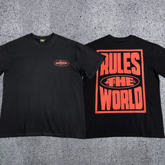 Corteiz RTW Box Logo T-Shirt – Black/Red