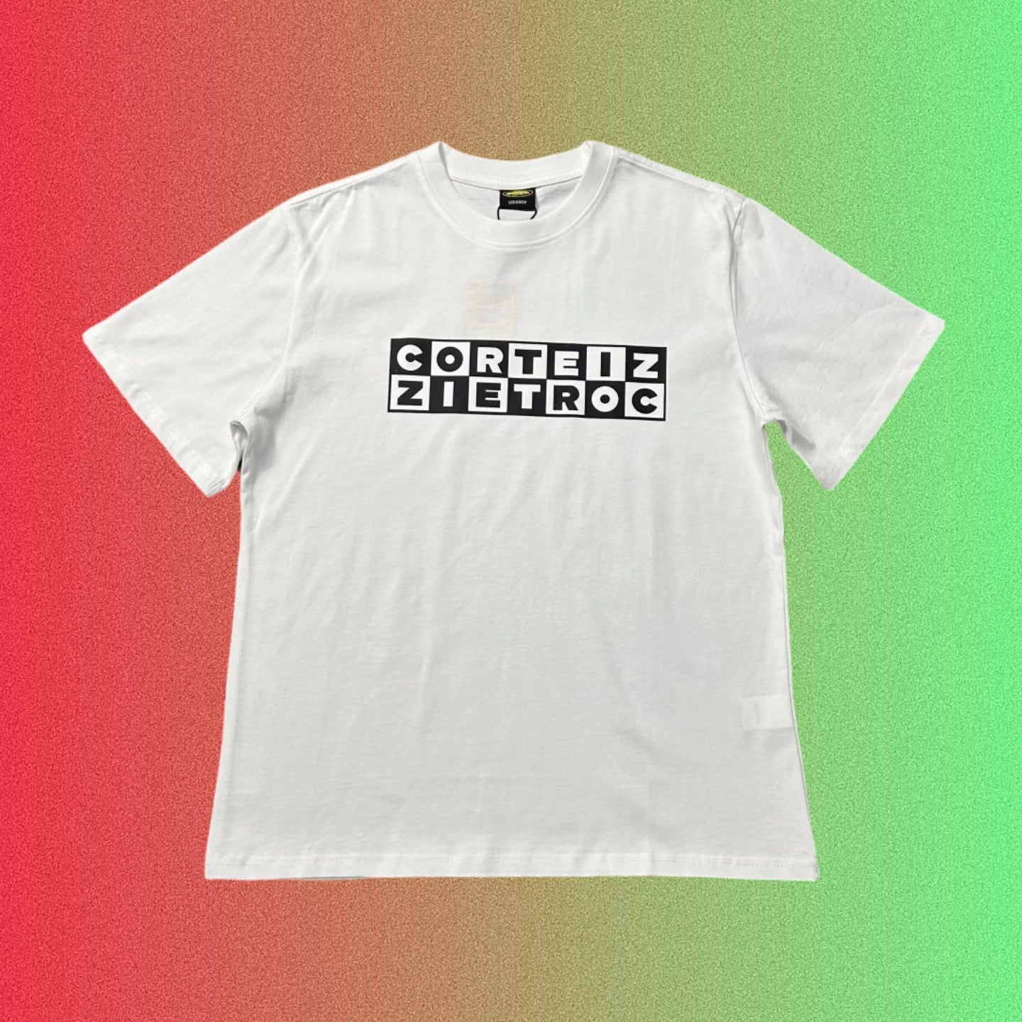 Cortiez Reversible Grid Logo Black T-Shirt