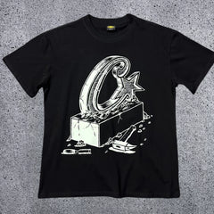 Corteiz "C-Star Monument" Graphic T-Shirt – Black | Authentic Streetwear