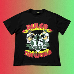Cortiez Rules The World Baseball Graphic Black T-Shirt