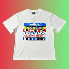 Cortiez Multi-Logo T-Shirt Stack Graphic Black T-Shirt