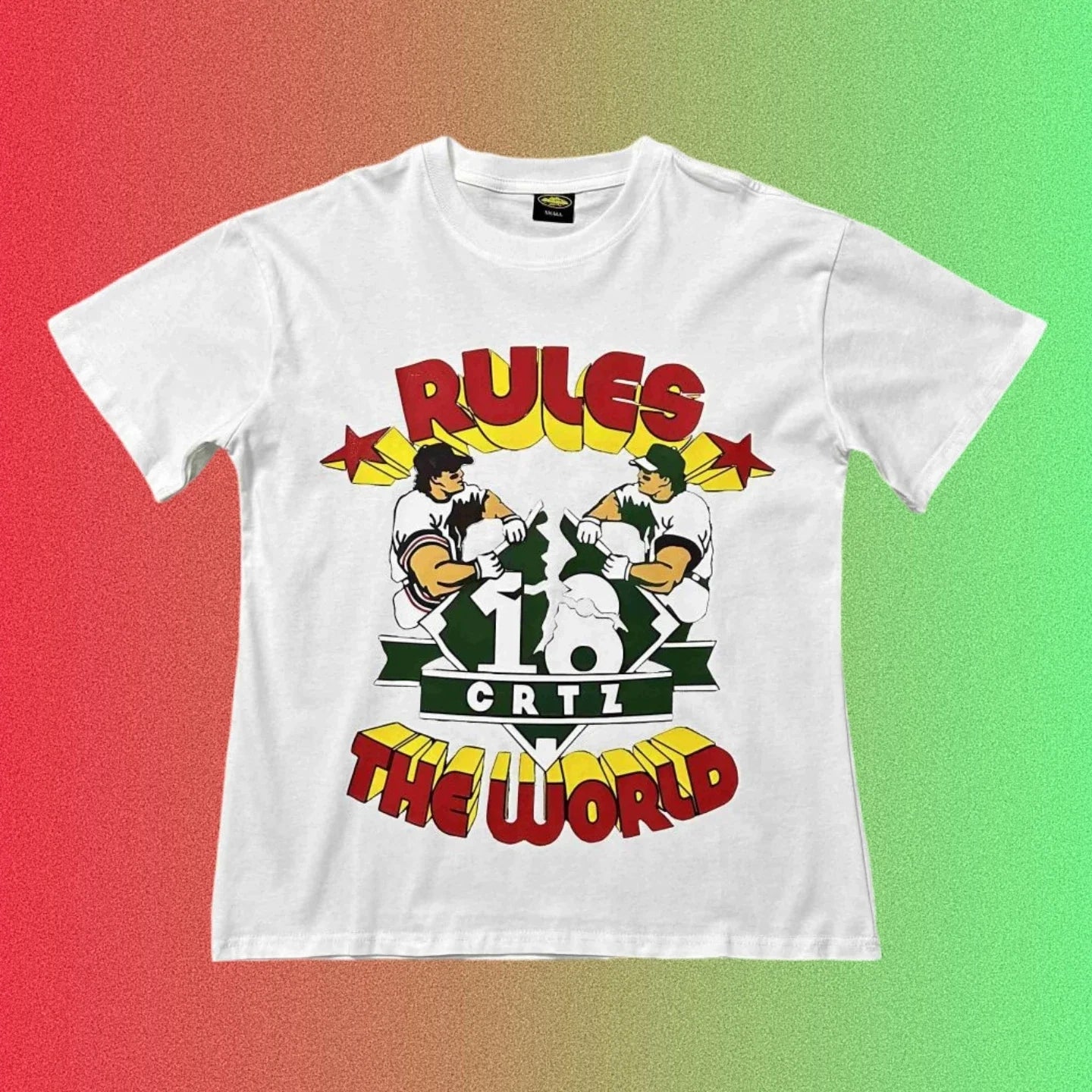 Cortiez Rules The World Baseball Graphic Black T-Shirt