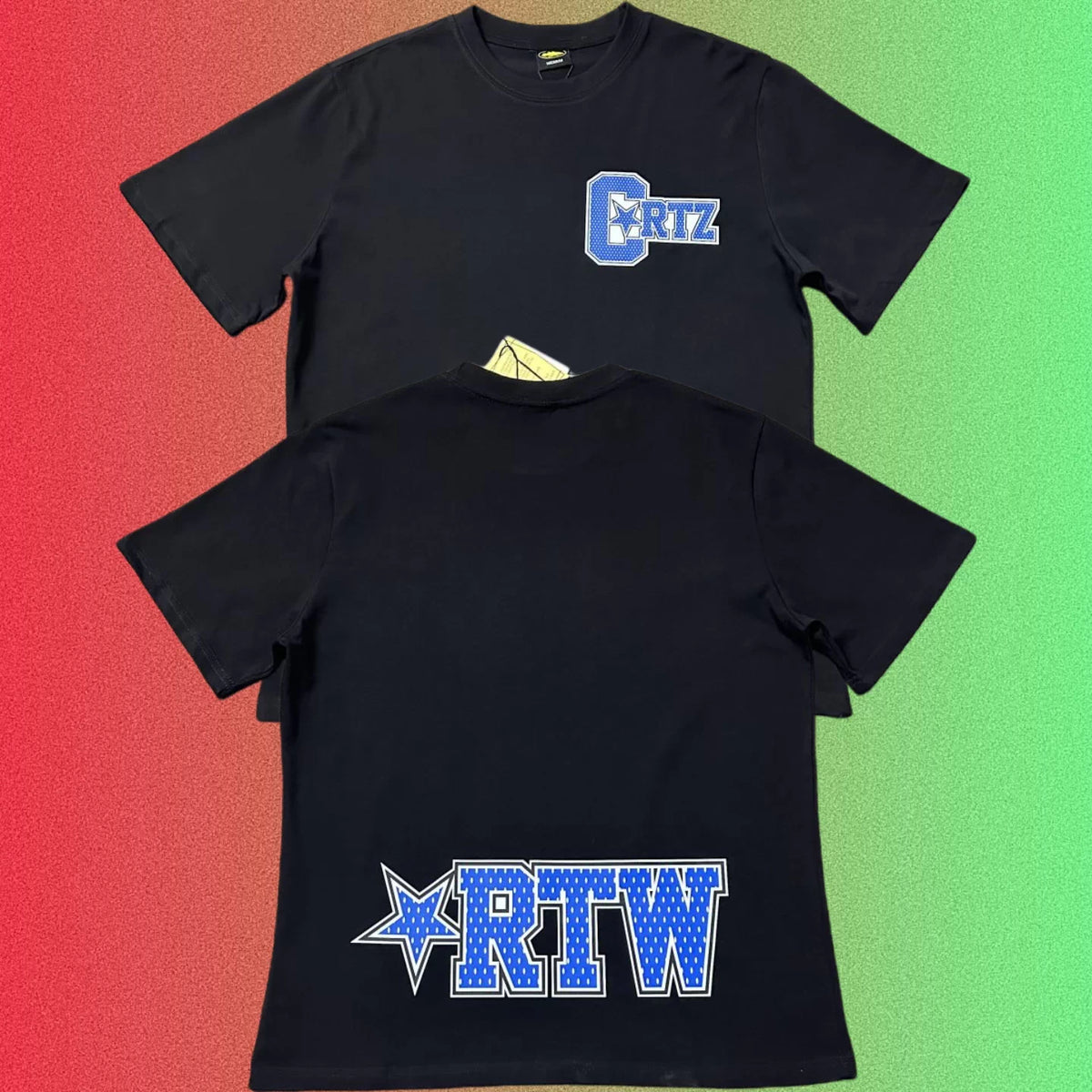 Cortiez Alcatraz Island Logo Graphic Black T-Shirt
