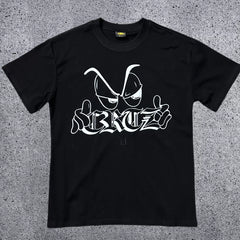 Corteiz "CRTZ" Cartoon Eyes Graphic T-Shirt – Black | Authentic Streetwear