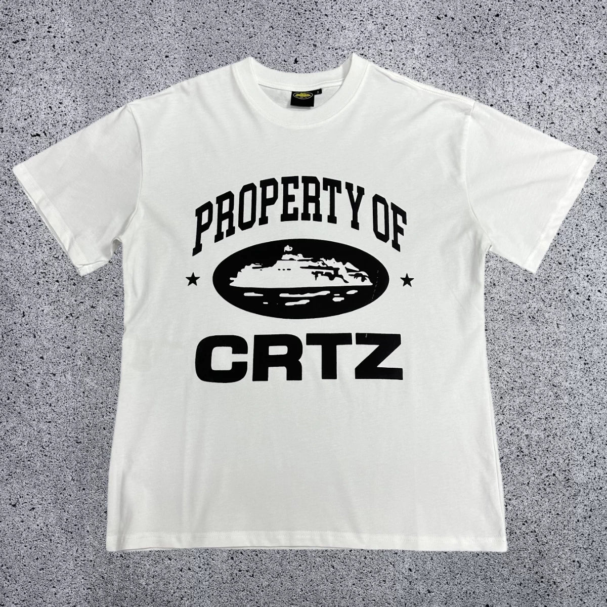 Corteiz Property of CRTZ T-Shirt – White/Black