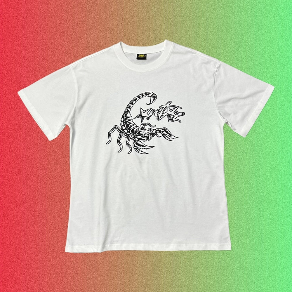 Cortiez Scorpion & Star Script Logo Graphic Black T-Shirt