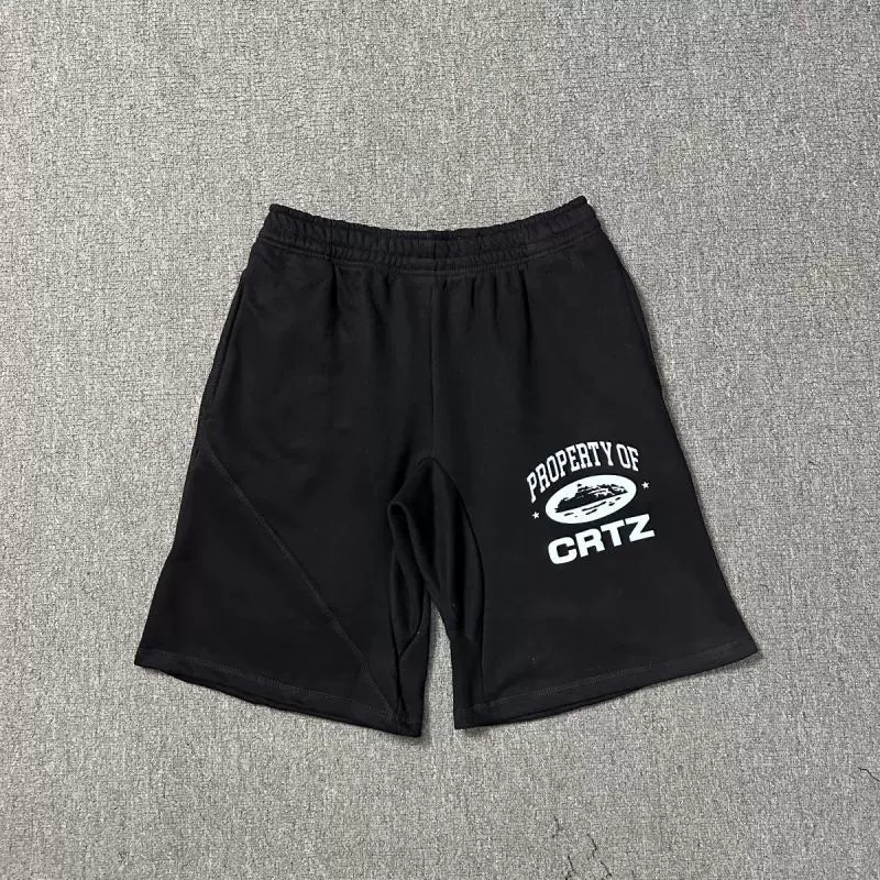 Corteiz "Property of CRTZ" Heavyweight Shorts black