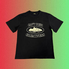 Cortiez Can't Rush Greatness Island Graphic Black T-Shirt