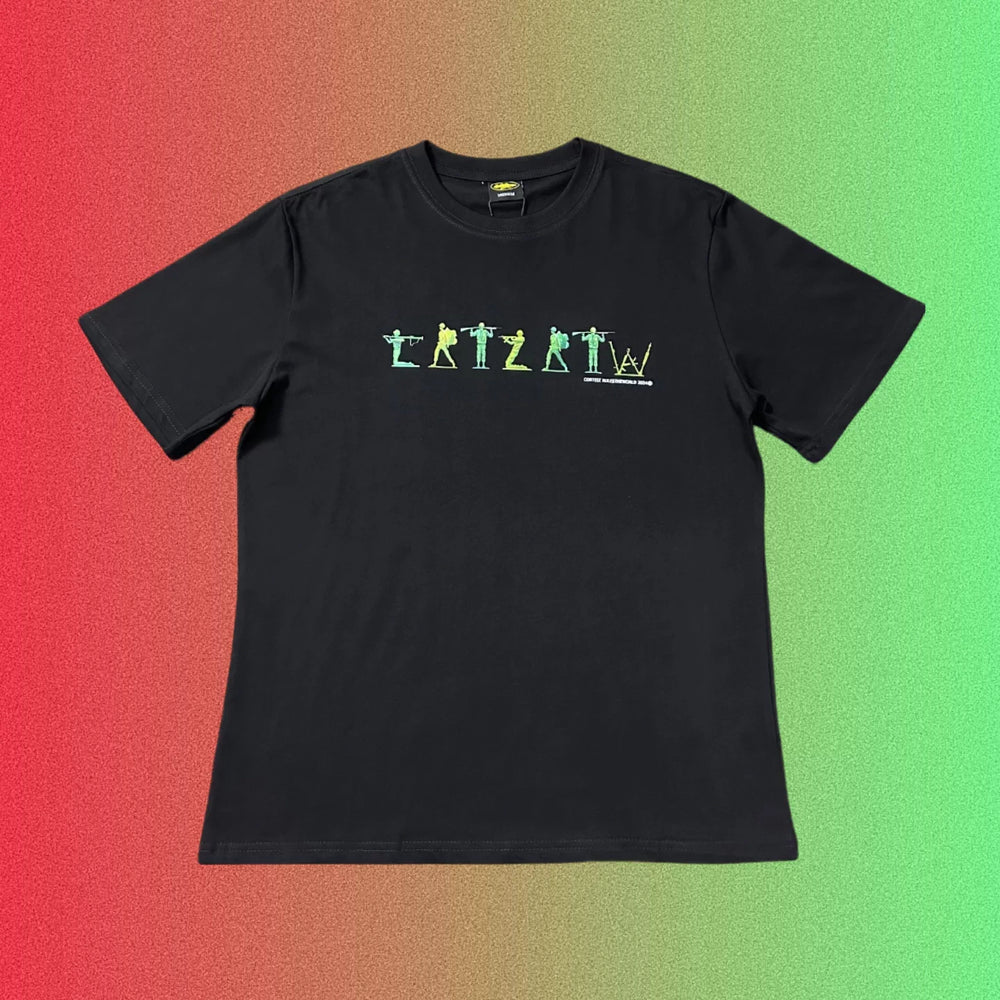 Cortiez Gradient Silhouette Logo "CRTZ RTW" Black T-Shirt