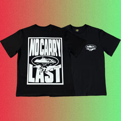 Cortiez No Carry Last Graphic Black T-Shirt (Front & Back Print)
