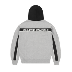 RIBBED SPORTEIZ ZIP HOODIE [HEATHER GREY]