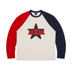 RTW STAR RAGLAN LS [NAVY/RED]